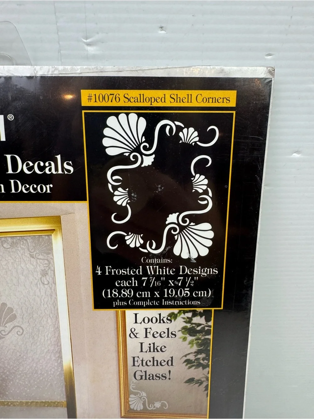 VTG Lot Of 3 Reddi-Etch Etched Glass Rub-On Decals #10121 #10073 #10076 Sealed